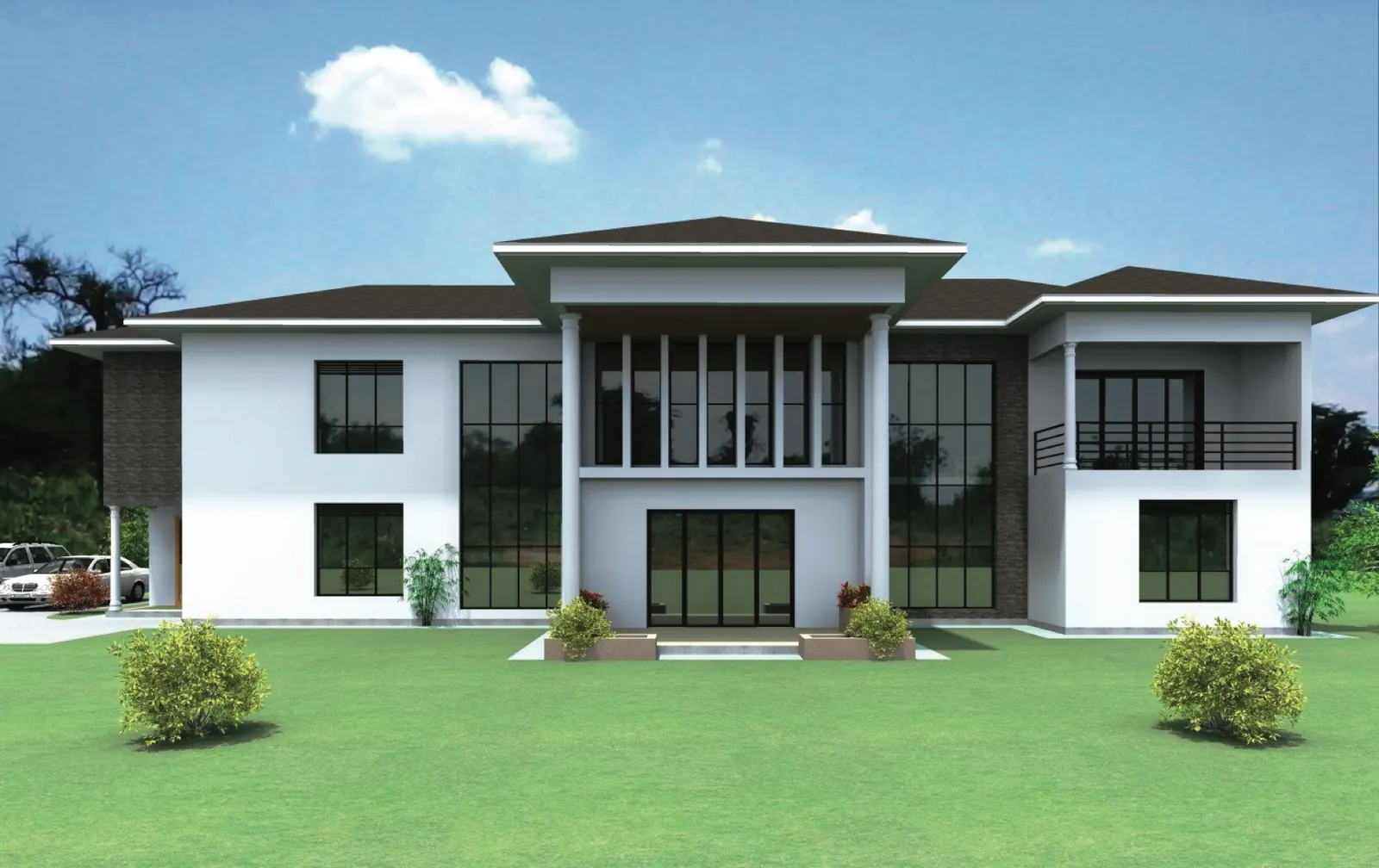 3D architectural design of the Bishop's residence in Kabale Municipality