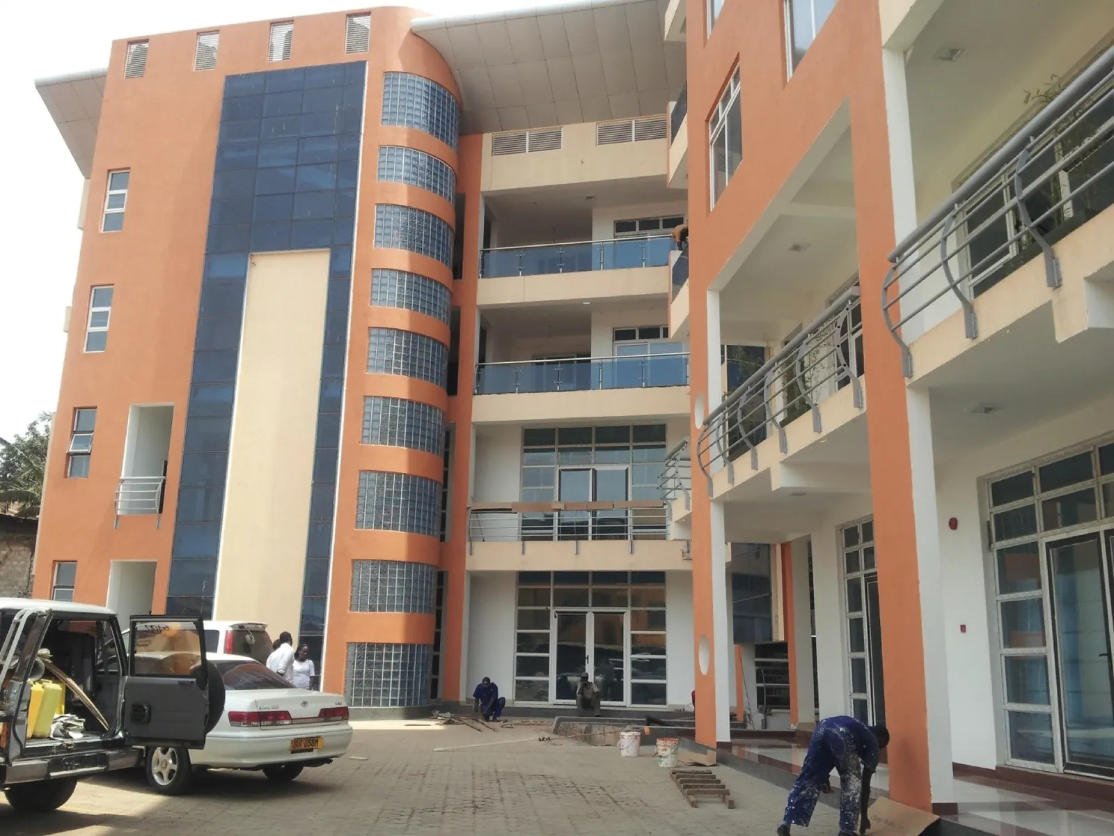 Completed multi-storey commercial building constructed in Uganda